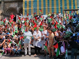 Solidariedade Galega co Pobo Saharaui en la concentración por un Sahara libre