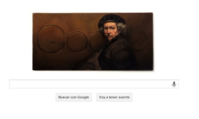 Doodle homenaje a Rembrandt