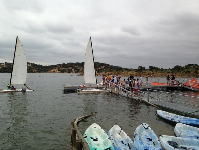 Actividades náuticas en Alqueva.