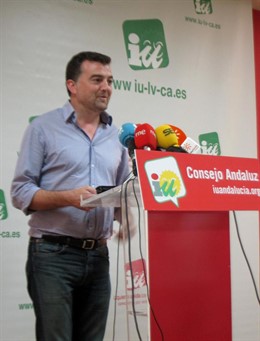 Antonio Maíllo hoy en rueda de prensa