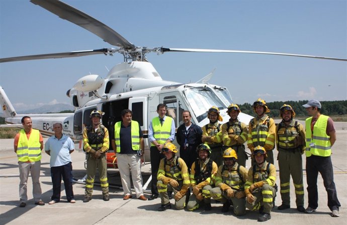 Equipo antiincendios de La Rioja