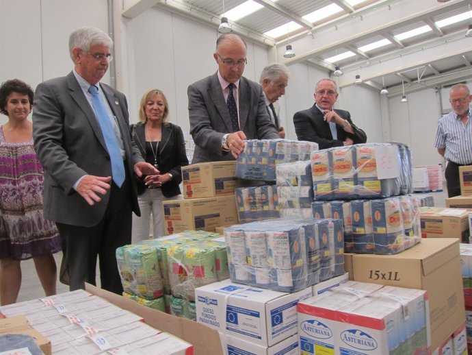 Ruiz Medrano en el Banco de Alimentos de Salamanca