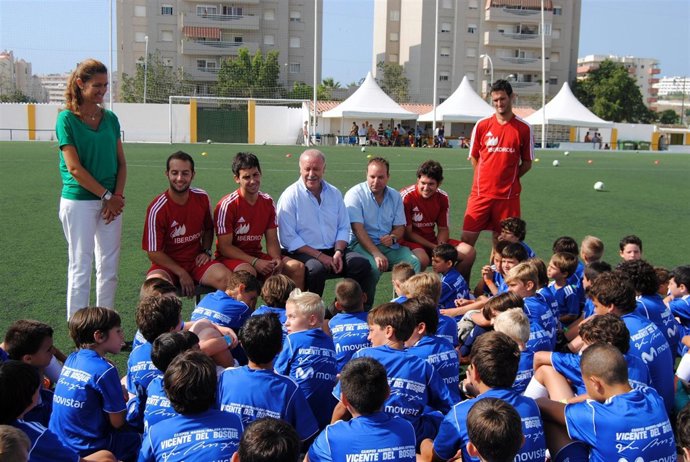 Vicente del Bosque en su campus
