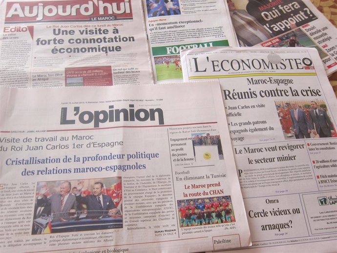 Prensa marroquí sobre visita del Rey a Marruecos