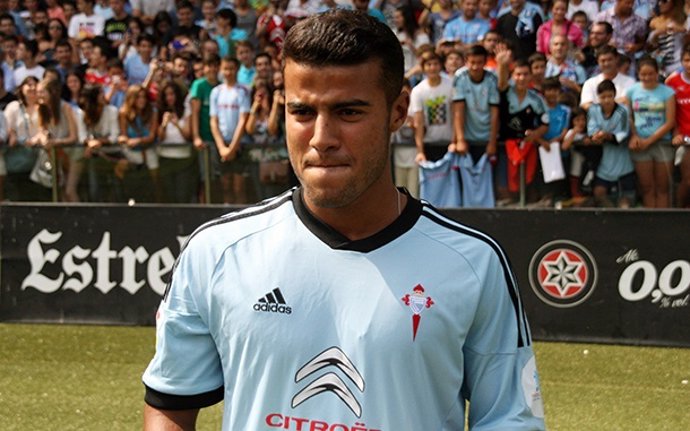 Rafinha en su presentación con el Celta