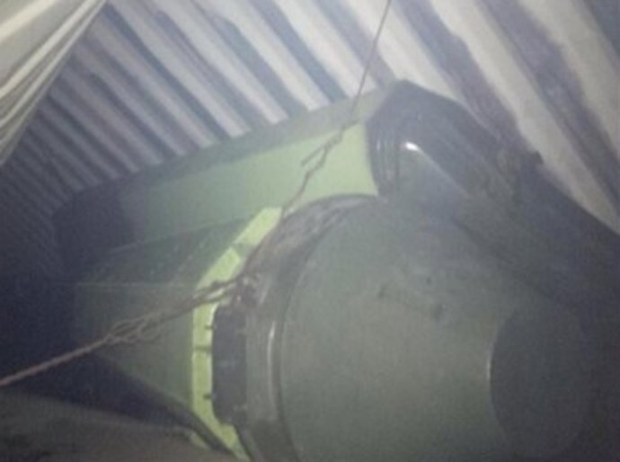 Interior barco norcoerano en Panamá