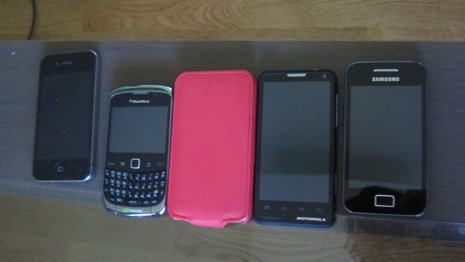 Teléfonos móviles.