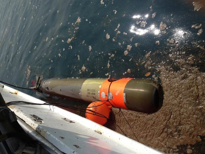 Torpedo encontrado en San Vicente