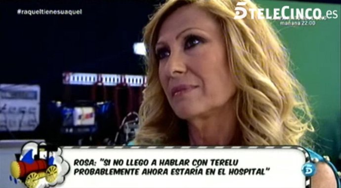 Rosa Benito en su momento más duro de Sálvame 