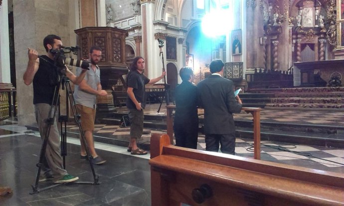 Rodaje en la Catedral de Valencia