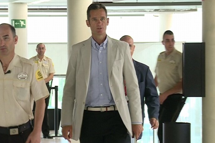 Iñaki Urdangarin en los juzgados de Barcelona