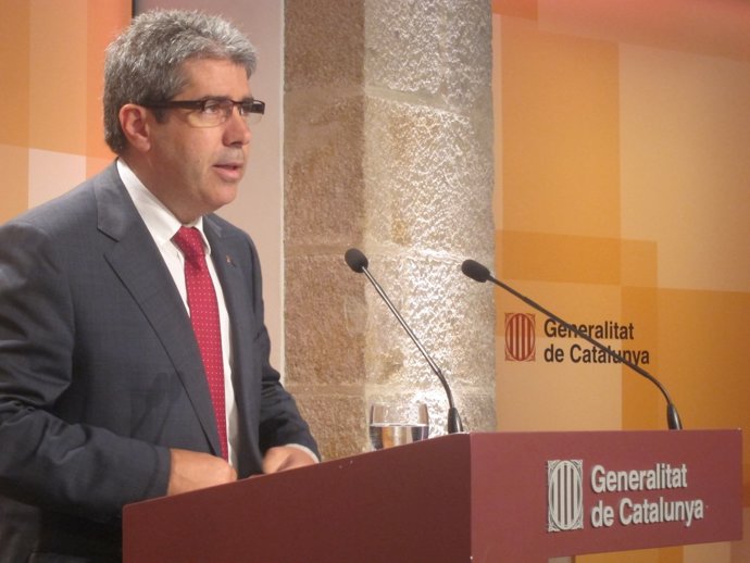 El portavoz del Govern, Francesc Homs, tras el Consell Executiu