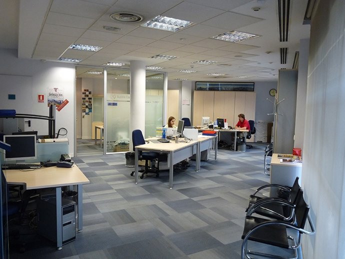 Sala de 'coworking' del Ilustre Colegio Oficial de Geólogos (ICOG)