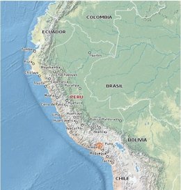 Mapa terremoto Perú