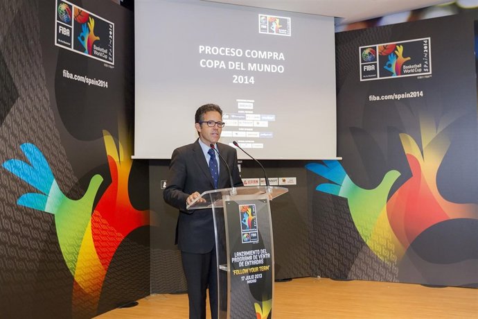 Presentación de la venta de entradas del Mundobasket 2014
