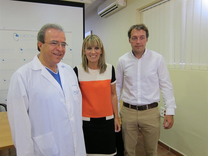 Vicente Rodríguez, Eva Canitrot y Antonio Cruz