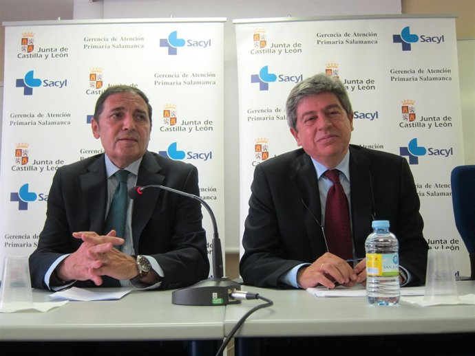 Sáez Aguado (I) y Juan Jesús Cruz