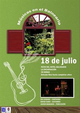 Cartel Música en el Balneario