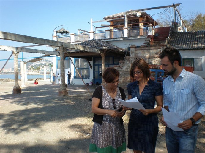 María gámez en el balneario Baños del Carmen PSOE