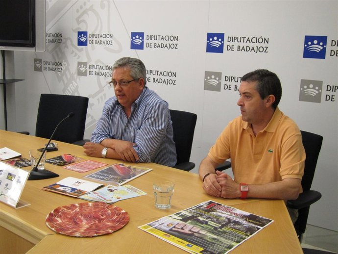 El alcalde de Monesterio, Antonio Garrote, y el empresario Antonio Quintero