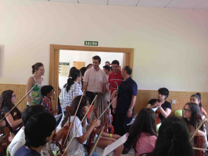 Moreno, en la visita