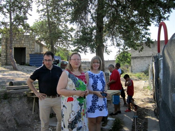 Angustias Velasco visita los huertos ecológicos de Mancha Real