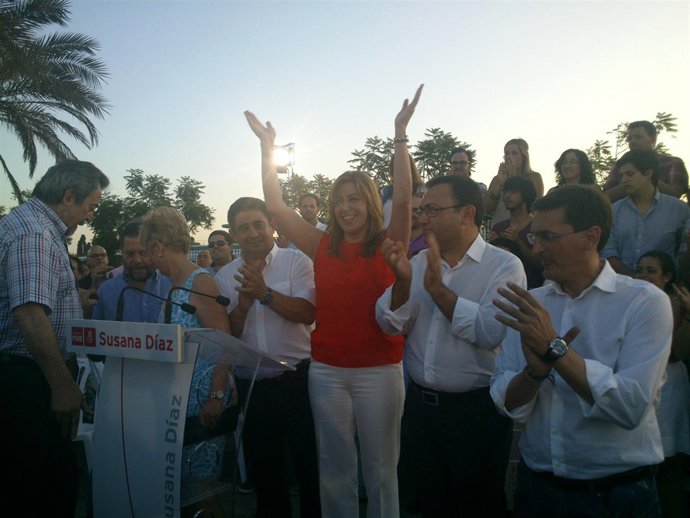 La candidata a las primarias del PSOE-A Susana Díaz