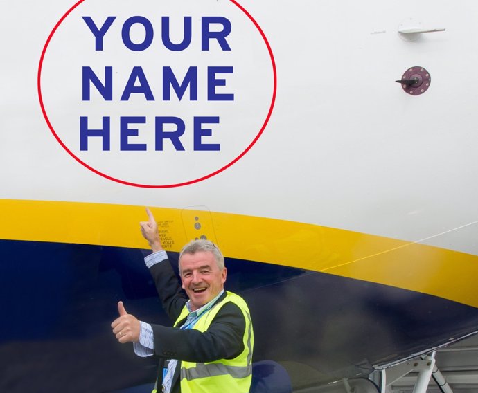 Ryanair publicidad exterior
