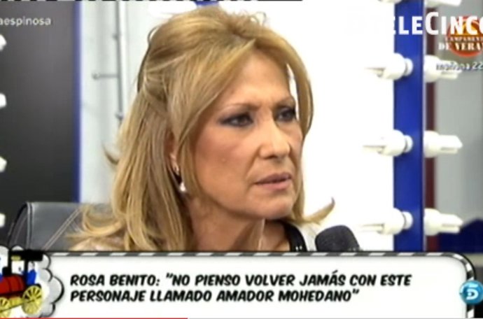 Rosa Benito no volverá con Amador Mohedano