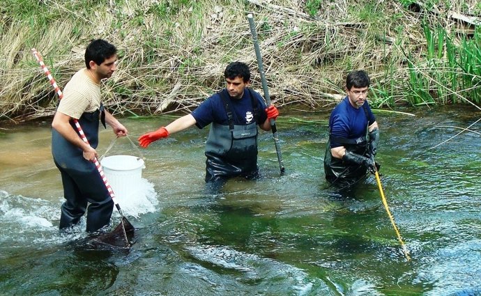 Martinez Capel e investigadores de su equipo