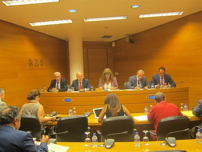 Máximo Buch en la comisión de Economía de las Corts