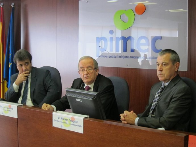 J.Moreno (Sabadell), J.González (Pimec) y M.Guinjoan (Pimec)