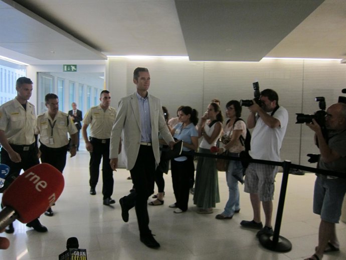 Iñaki Urdangarin en los juzgados de Barcelona