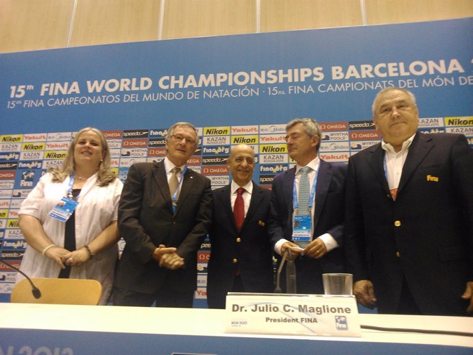 Presentación Mundiales de Natación en Barcelona