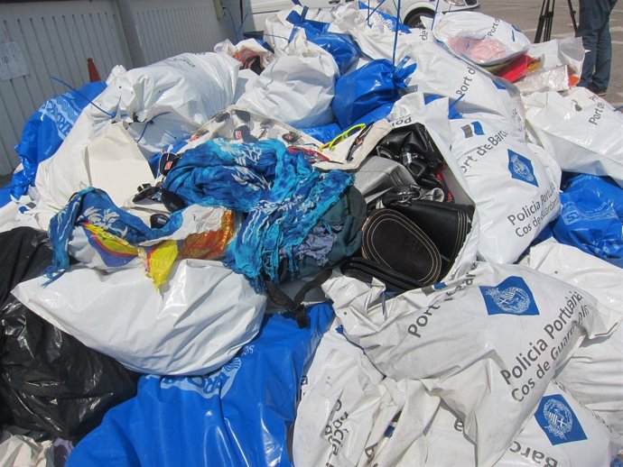 Material incautado en el Puerto de Barcelona