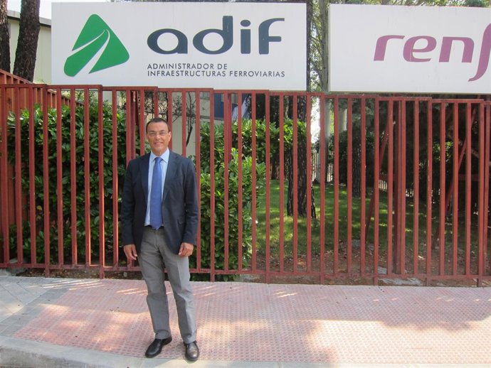 Ignacio Caraballo, en la sede de Renfe en Madrid