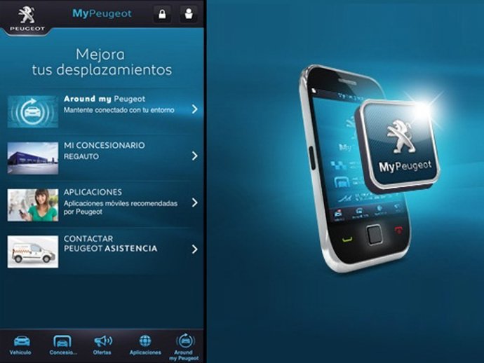 Aplicación MyPeugeot para móvil