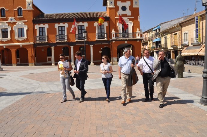 Visita del PSOE a Mayorga, Villalón y Medina de Rioseco (Valladolid)