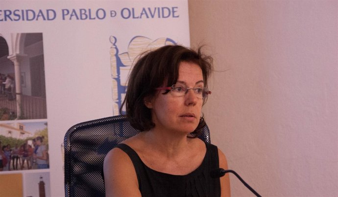 María Jesús Fernández, durante los cursos de la UPO