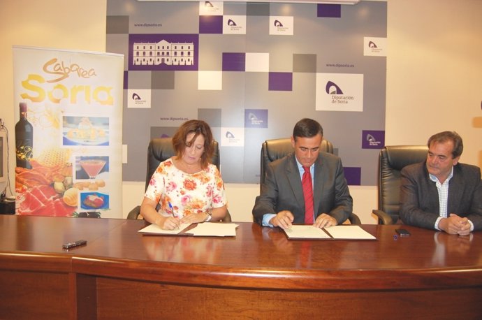Firma del convenio sobre 'Saboera Soria'