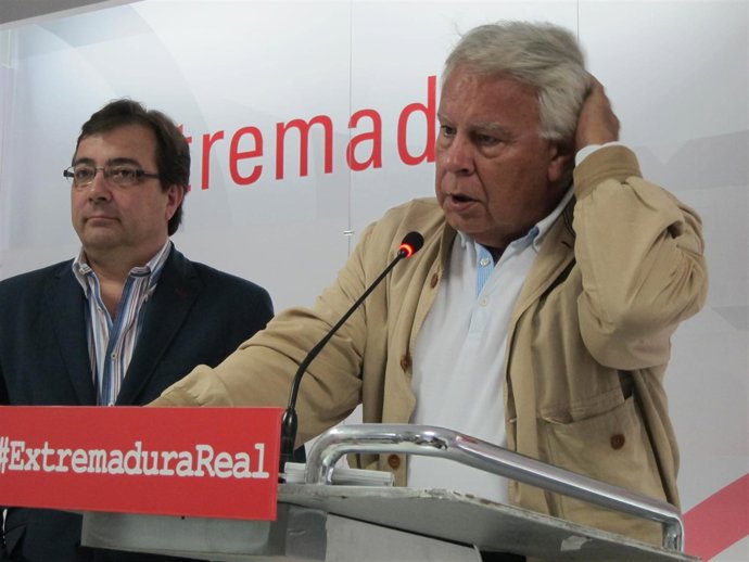 El expresidente del Gobierno Felipe González, en Mérida.