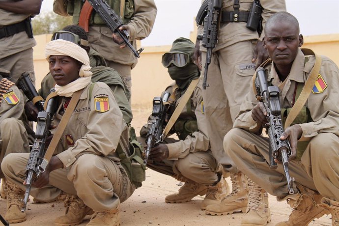Soldados chadianos en Malí