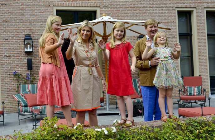 Fotosession mit der niederländischen Königsfamilie