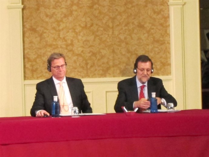 Rajoy y el Ministro alemán de exteriores