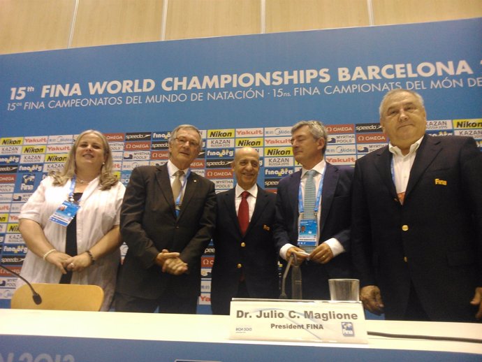Presentación Mundiales de Natación en Barcelona