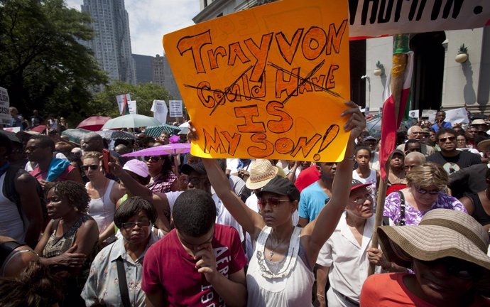 Manifestantes piden justicia para Trayvon Martin