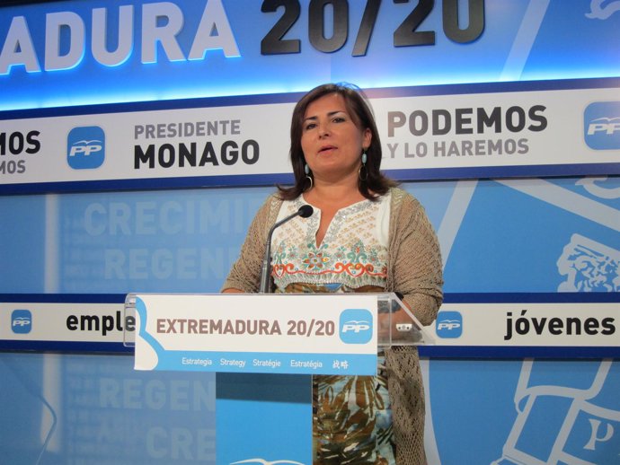 Francisca Rosa, portavoz del PP de Extremadura