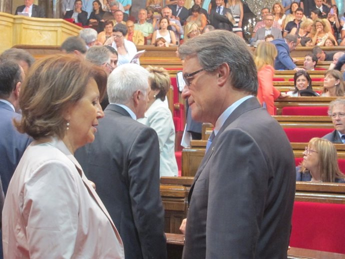 Artur Mas, en el Parlament