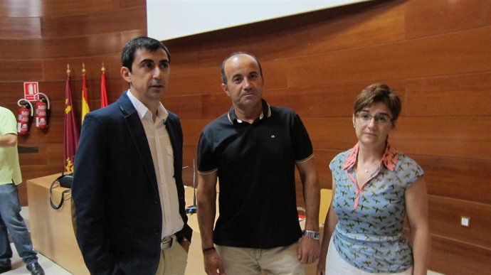 Rubén Serna, Pedro López y Esther Herguedas