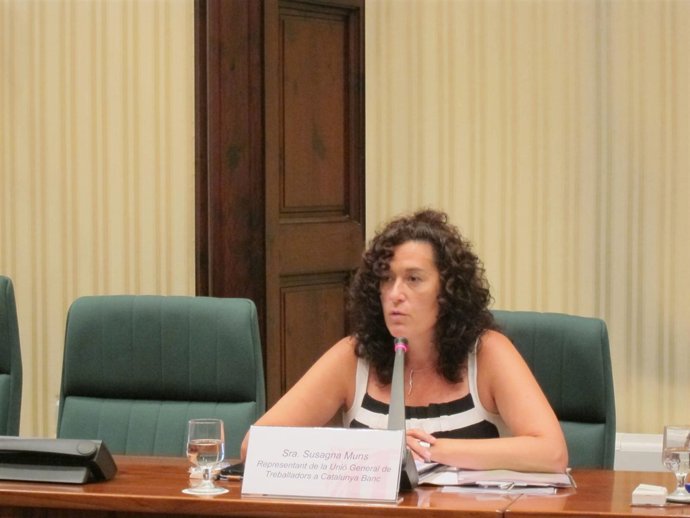 La representante de UGT en Catalunya Banc, Susagna Muns